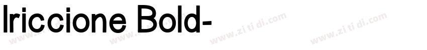 Iriccione Bold字体转换